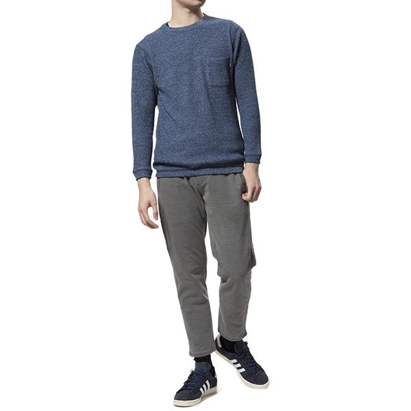 feel so easy good things for relaxing | フィールソーイージーグッドシングスフォーリラクシング Indigo Stretch Sweat Side Rib Pants