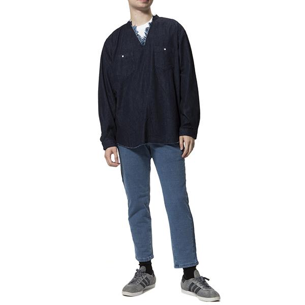 feel so easy good things for relaxing | フィールソーイージーグッドシングスフォーリラクシング Indigo Stretch Sweat Side Rib Pants