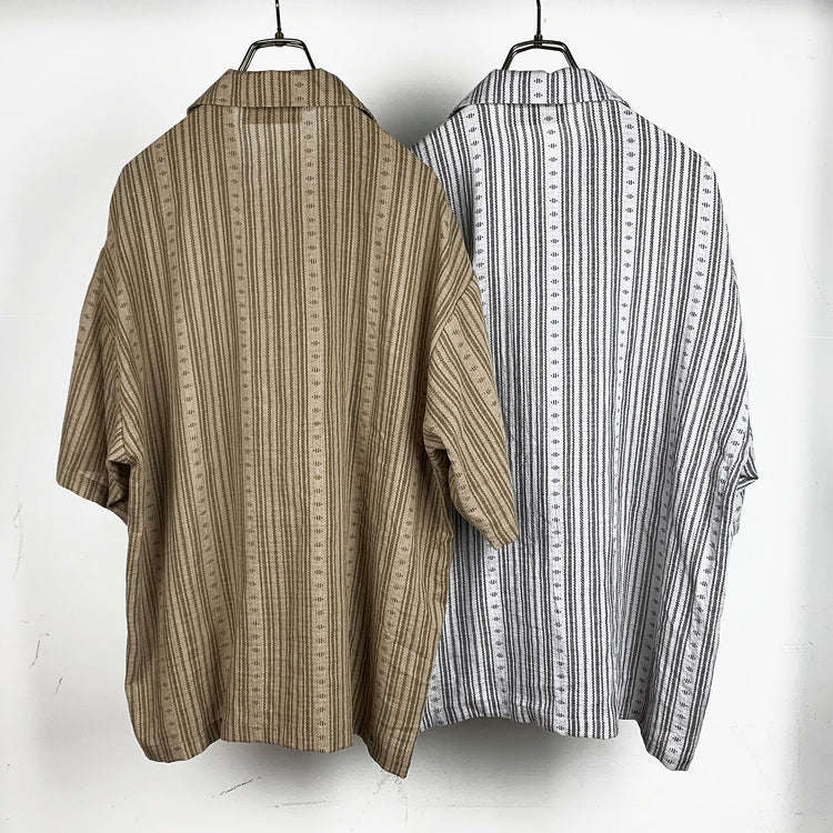 WILDERNESS EXPERIENCE | ウィルダネスエクスペリエンス Cotton rayon open collar shirt