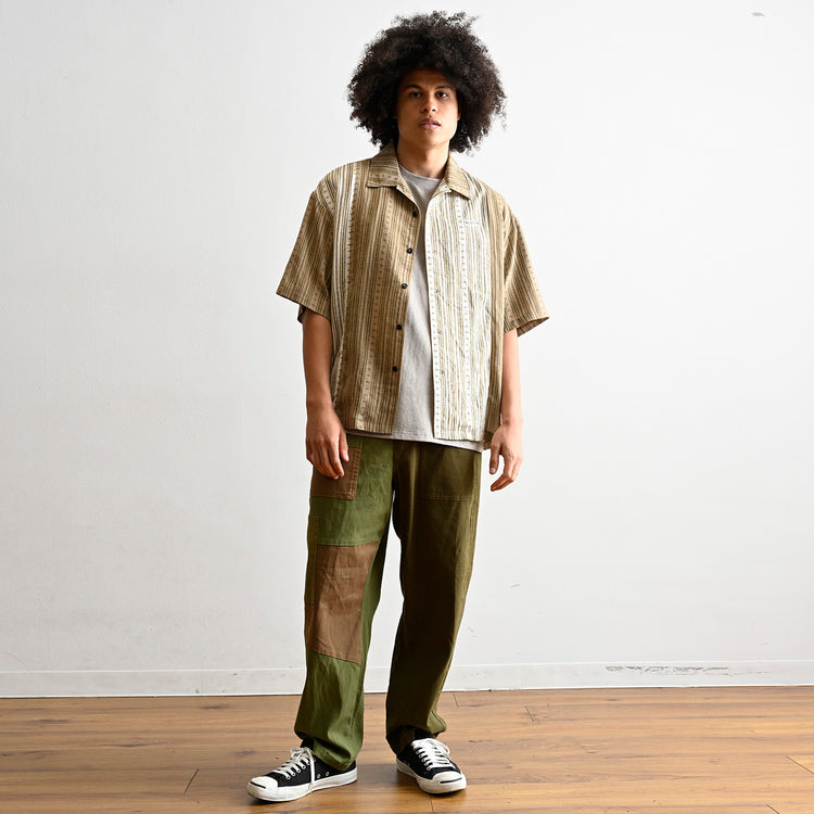 WILDERNESS EXPERIENCE | ウィルダネスエクスペリエンス Cotton rayon open collar shirt