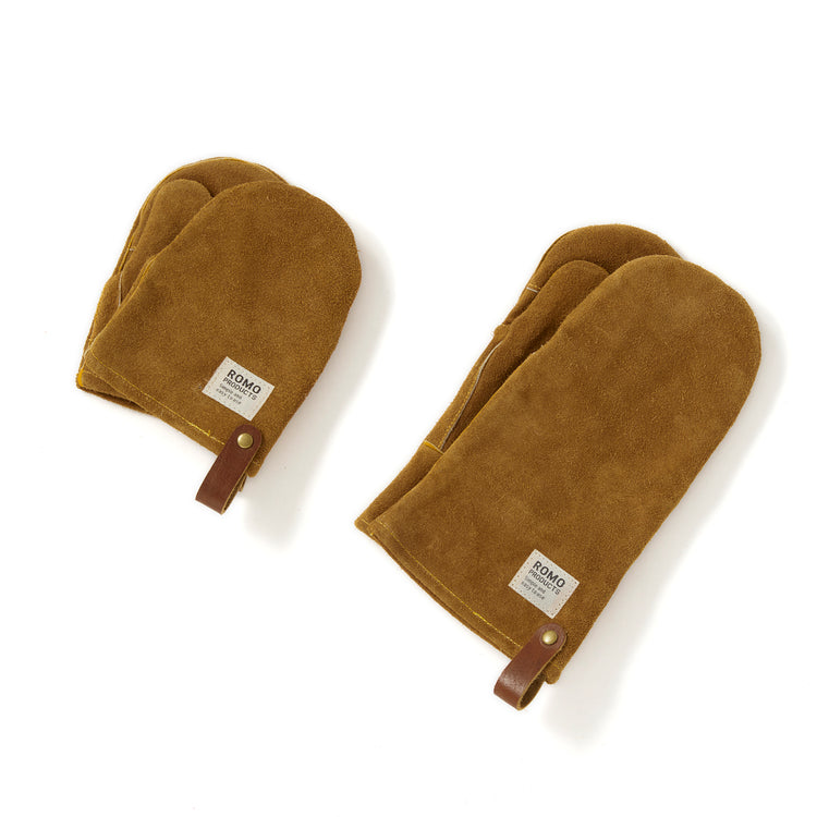 romo | ロモ Leather mittens(S)