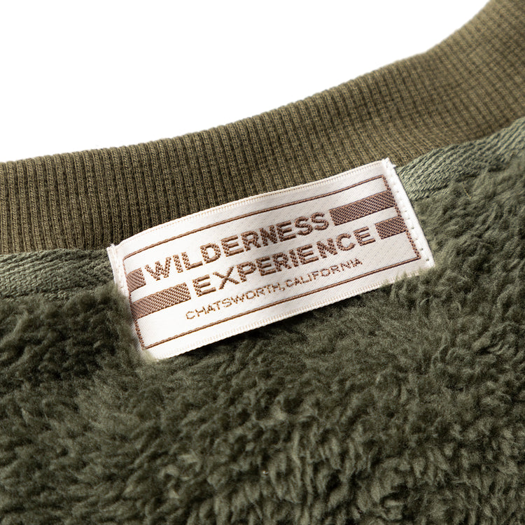 WILDERNESS EXPERIENCE | ウィルダネスエクスペリエンス Begin別注 ボアフリース切替クルーネック