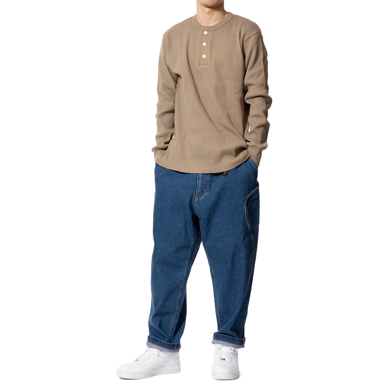 Healthknit | ヘルスニット ファンクショナルワッフルヘンリーネック長袖