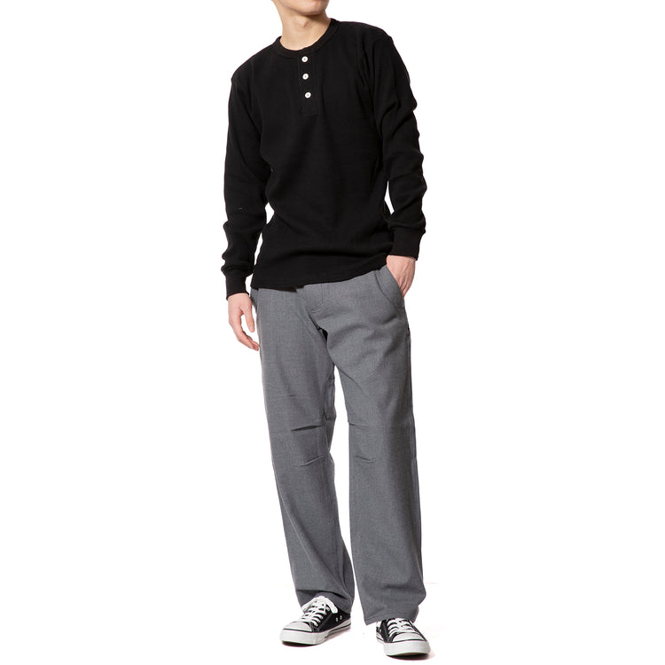 Healthknit | ヘルスニット ファンクショナルワッフルヘンリーネック長袖