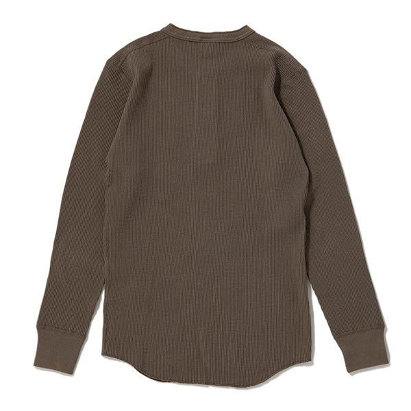 Healthknit | ヘルスニット オープンエンドワッフル ヘンリーネック長袖T