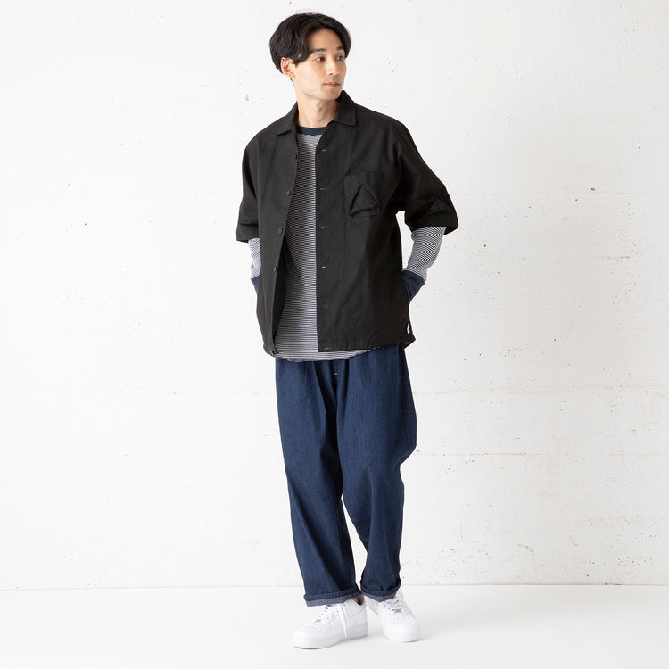 Healthknit | ヘルスニット　Begin別注 微ロング丈ベーシックワッフル長袖クルーTシャツ