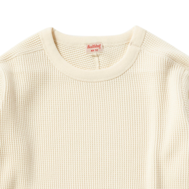 Healthknit | ヘルスニット スーパーヘビーワッフルクルーネック長袖Tシャツ