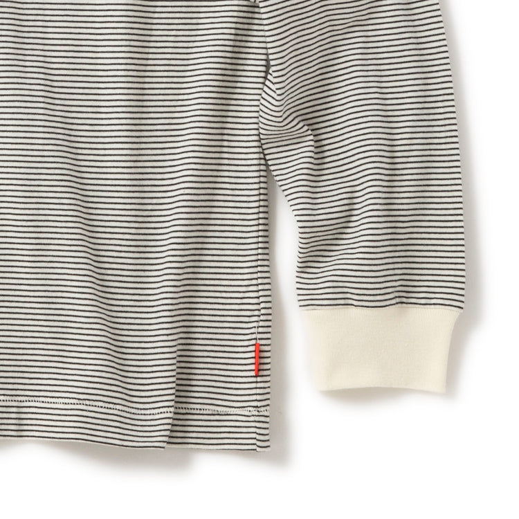 Healthknit | ヘルスニット ナローボーダー クルーネック長袖Tシャツ