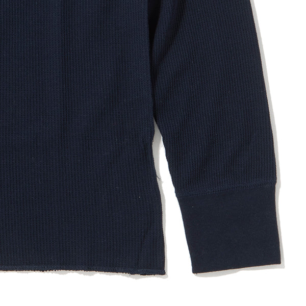 Healthknit | ヘルスニット ベーシックワッフル ヘンリーネック長袖