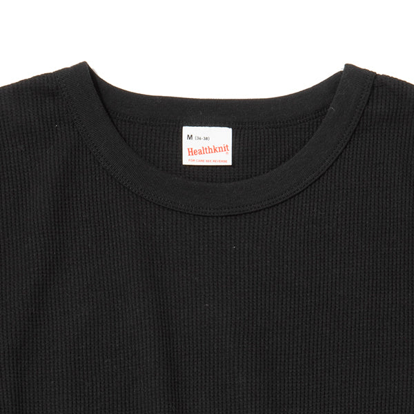 Healthknit | ヘルスニット ベーシックワッフル クルーネック長袖