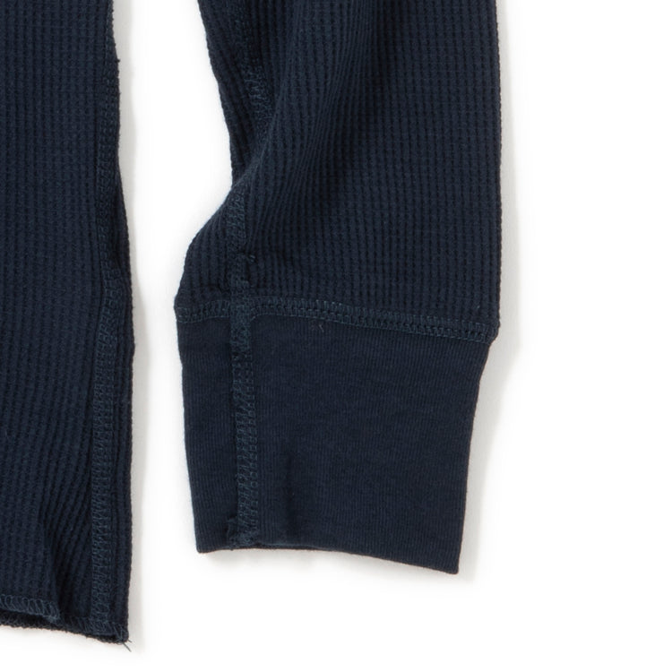 Healthknit | ヘルスニット ベーシックワッフルモックネック長袖