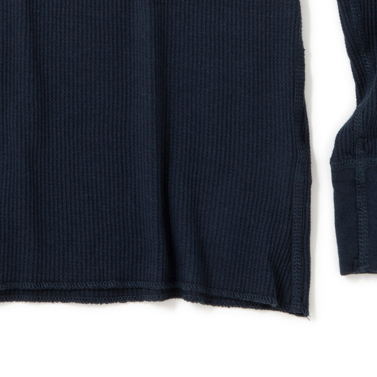 Healthknit | ヘルスニット ベーシックワッフルモックネック長袖