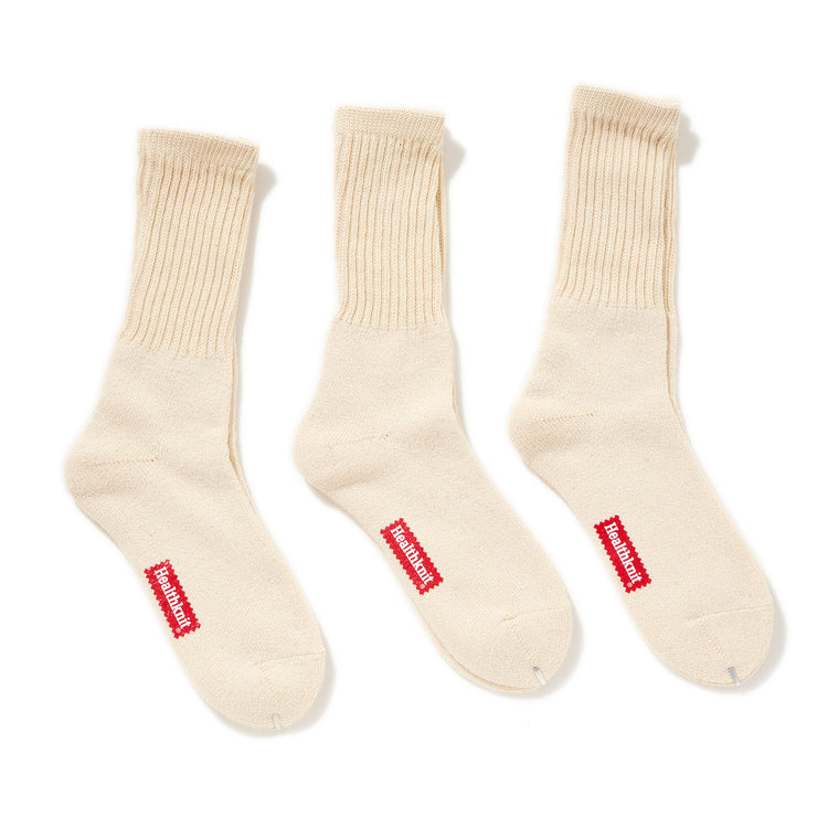 Healthknit | ヘルスニット シンカークラシック無地 3Pソックス