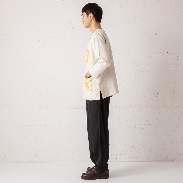 el mare / DEL SOL | エルマレ / デルソル Begin別注 el mare×DEL SOL Guatemala quetzal pullover shirt