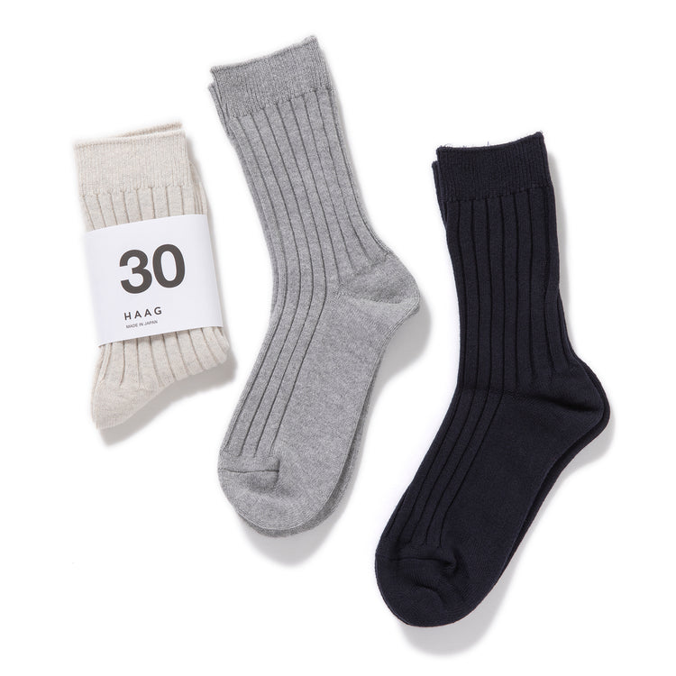 HAAG | ハーグ WIDE RIB SOCKS