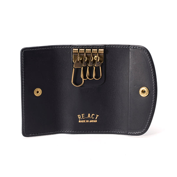 RE.ACT LEATHER WORKS | リアクトレザーワークス CROSS FILLER INDIGO KEY CASE