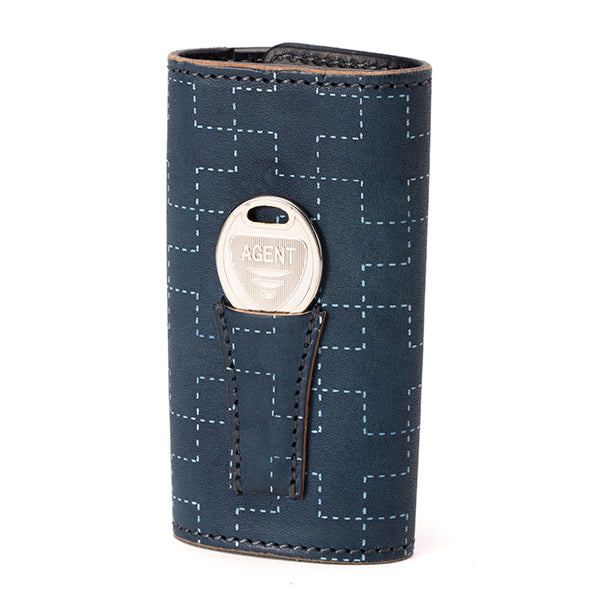 RE.ACT LEATHER WORKS | リアクトレザーワークス CROSS FILLER INDIGO KEY CASE