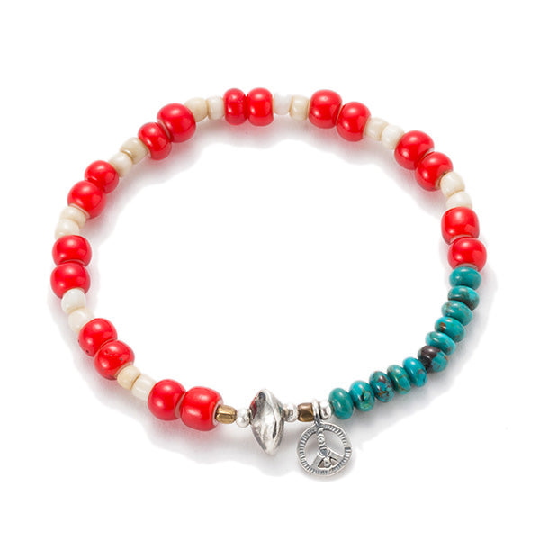 Red/White/Turquoise