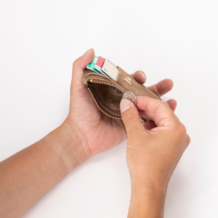 BARNS OUTFITTERS | バーンズ アウトフィッターズ BUTTON WORKS×BARNS OUTFITTERS SUEDE CARD CASE