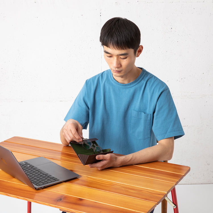 SLOWER | スロウワー EYEGLASS CASE WOOD