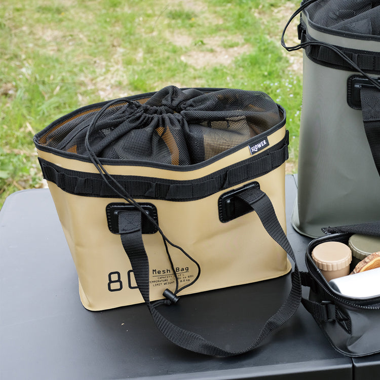 SLOWER | スロウワー HANG STOCK MESH BAG 12L