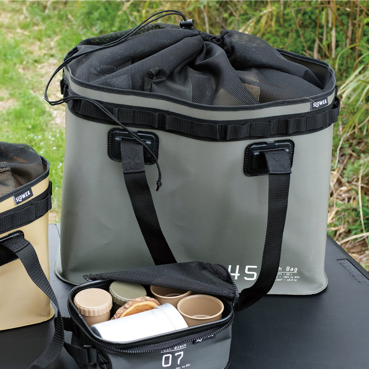 SLOWER | スロウワー HANG STOCK MESH BAG 35L