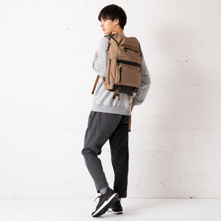 AS2OV | アッソブ WATER PROOF CORDURA 305D ROUND ZIP BACKPACK