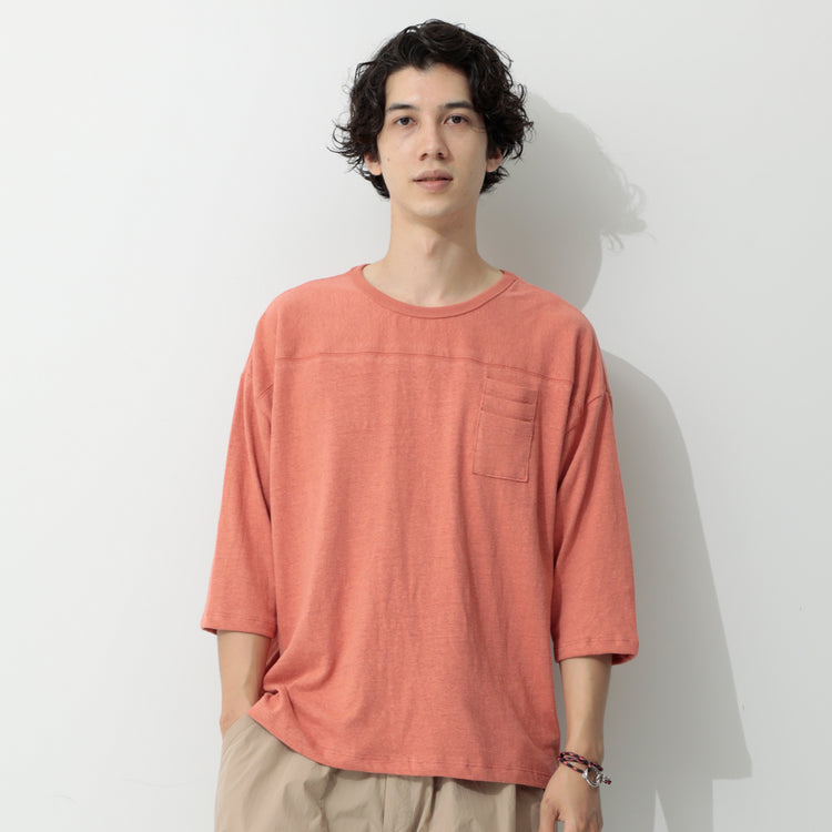 GOHEMP | ゴーヘンプ Begin別注 カードポケットのついたWIDE FOOTBALL TEE