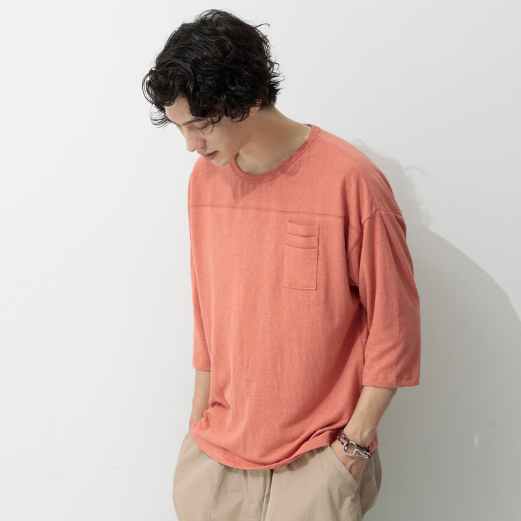 GOHEMP | ゴーヘンプ Begin別注 カードポケットのついたWIDE FOOTBALL TEE