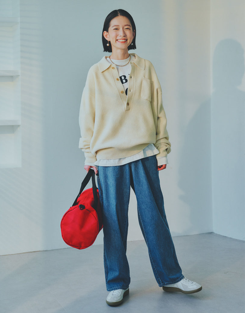 LALA CUB  ララキューブ　薄手のトレーナー L LALA CUB ララキューブ薄手のトレーナー L