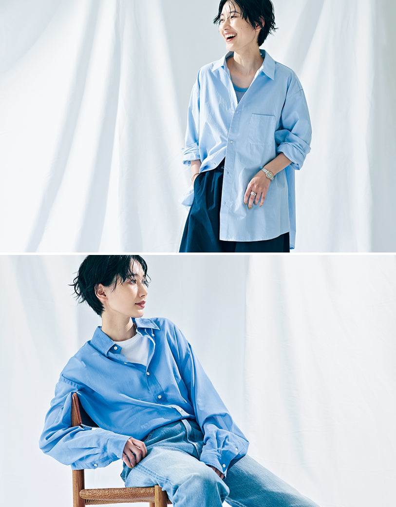 こなれる【袖まくり＆シャツin術】も伝授！ 白シャツの次にほしい