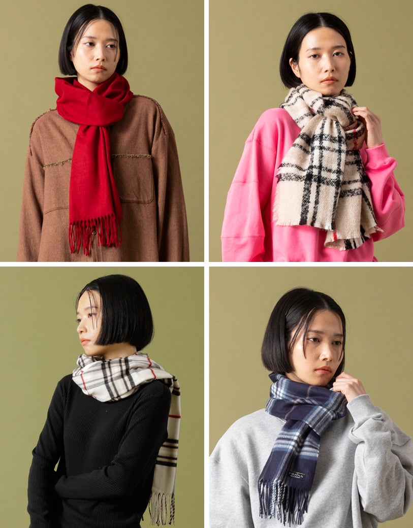 フラース〉のカシミンクでつくる！ オンオフ使えるマフラーの