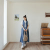 QUEEN SHOP | クイーンショップ　Vネックフロントボタンデニムワンピース