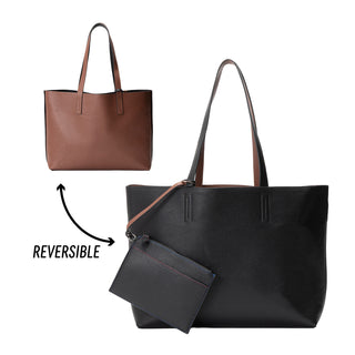 12/7 | トゥエルブセブン　両面使えるリバーシブルトート（ポーチ付き）