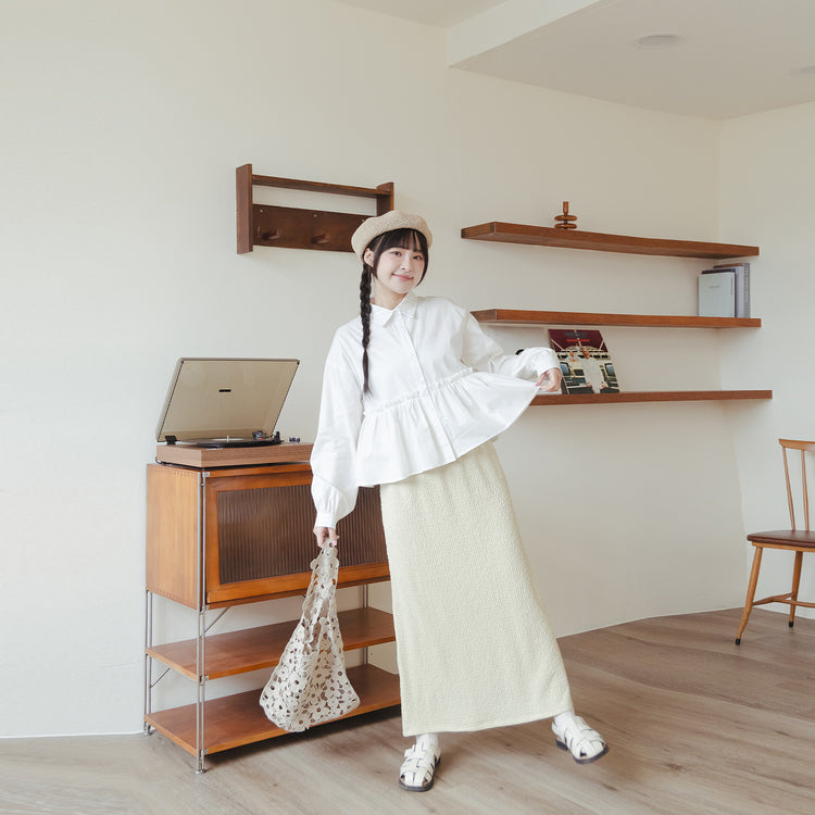QUEEN SHOP | クイーンショップ　ジャガードストレートスカート