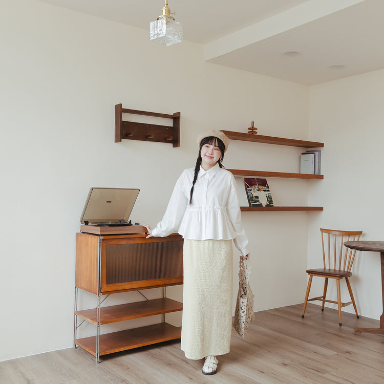 QUEEN SHOP | クイーンショップ　ジャガードストレートスカート