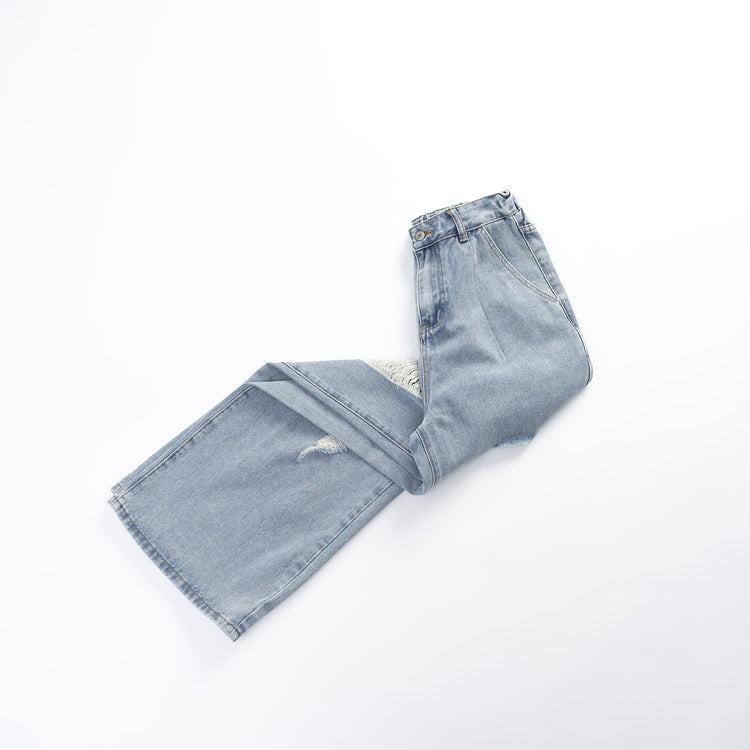 QUEEN SHOP | クイーンショップ　ダメージデニムパンツ