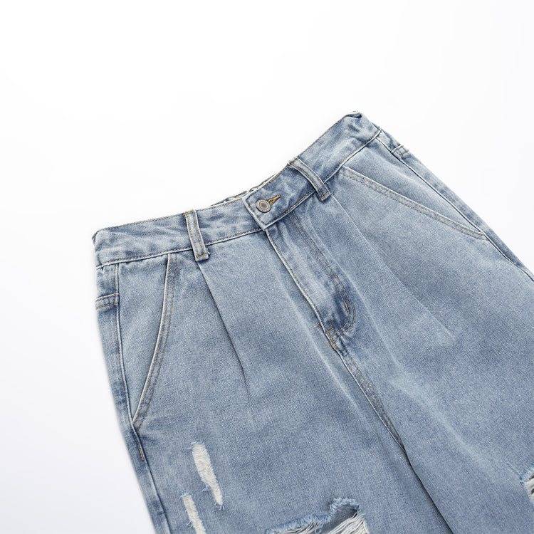 QUEEN SHOP | クイーンショップ　ダメージデニムパンツ