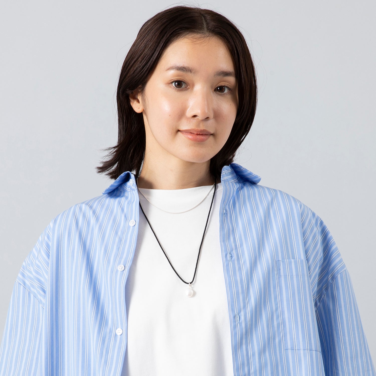 in mood | インムード LaLa Begin別注 2連パール×シルバーネックレス