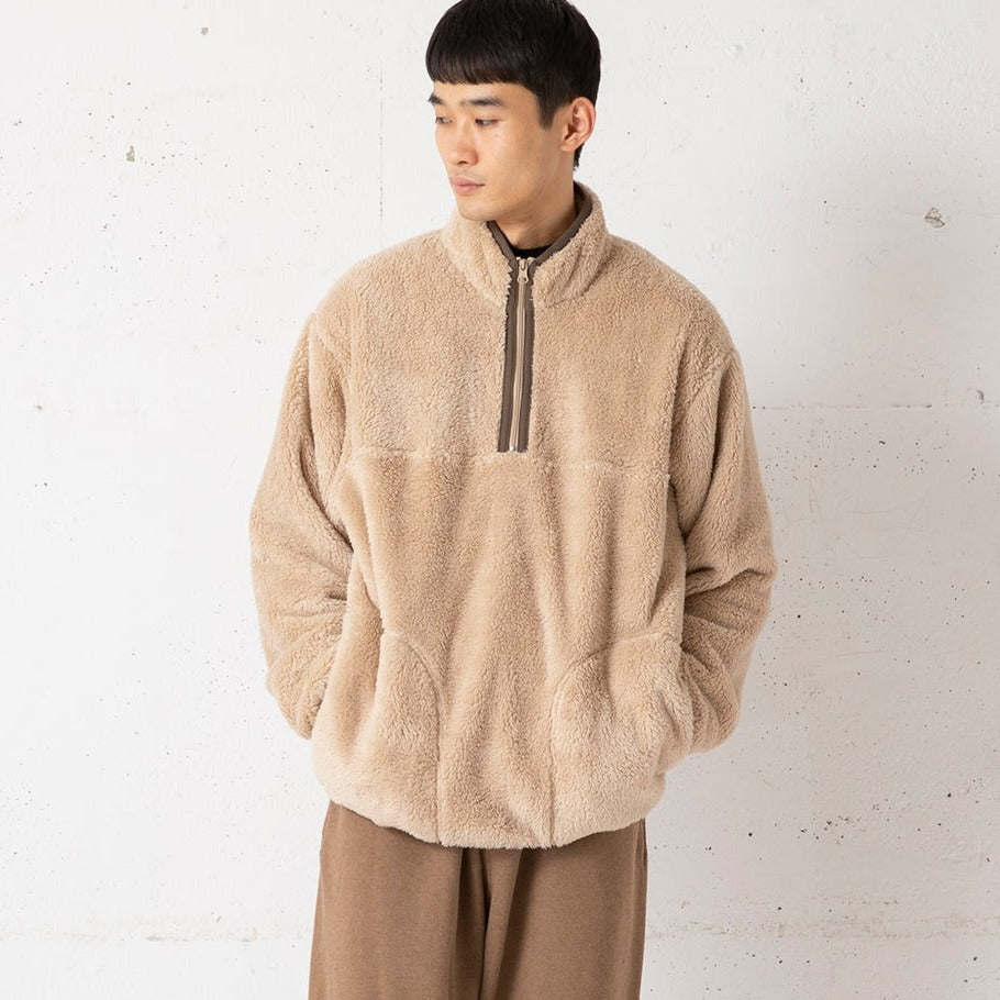 Healthknit | ヘルスニット シェルパフリース ハーフジップジャケット長袖