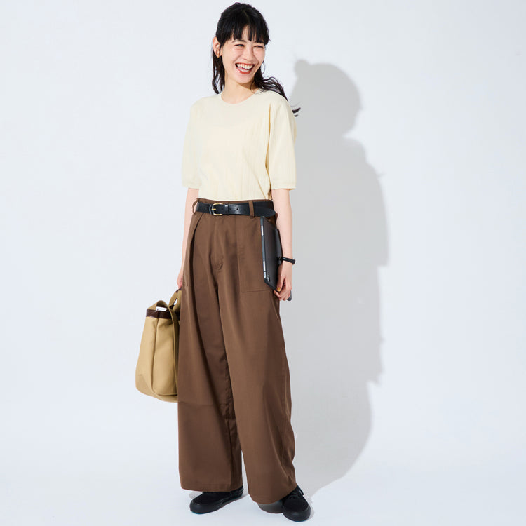 モデル身長168cm Mサイズ着用,lelillのハイテクサマー ニット,https://market.e-begin.jp/products/ana_lel0746s_lala