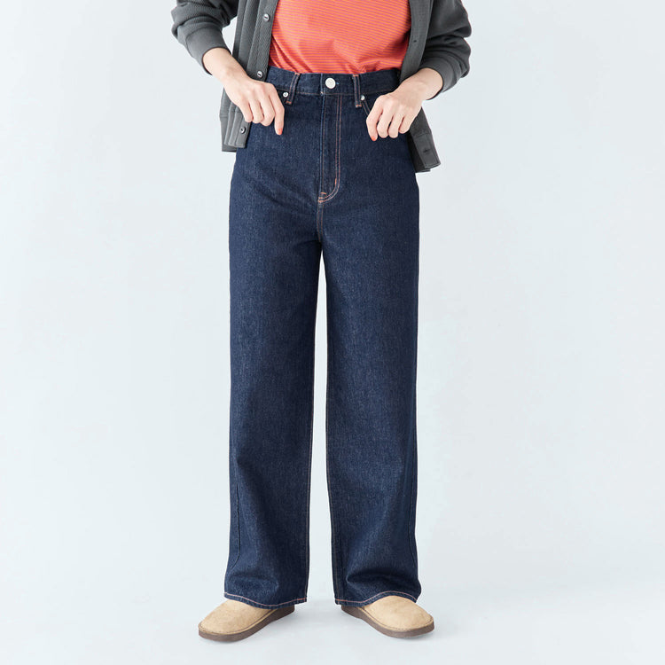 着用サイズ25 (モデル身長170cm),YonetomiのNEW BASIC GARMENT DYED BORDER T-SHIRT|Organic handloomのMEISSEN,https://market.e-begin.jp/products/yts_ynt0769s_lala|https://market.e-begin.jp/products/sed_ogh0491q_lala