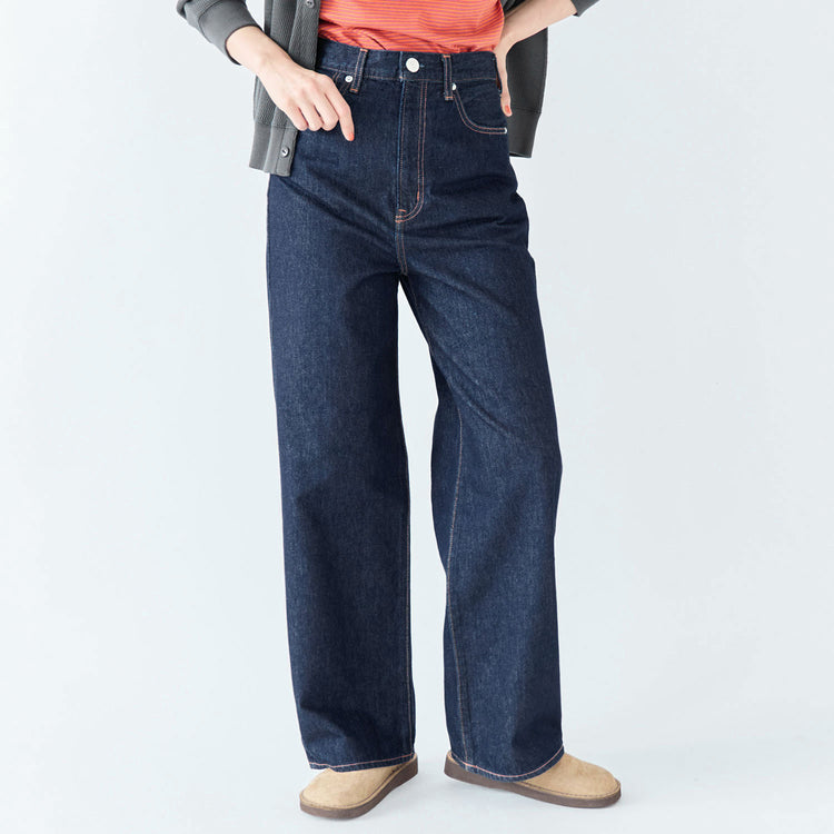 着用サイズ25 (モデル身長170cm),YonetomiのNEW BASIC GARMENT DYED BORDER T-SHIRT|Organic handloomのMEISSEN,https://market.e-begin.jp/products/yts_ynt0769s_lala|https://market.e-begin.jp/products/sed_ogh0491q_lala
