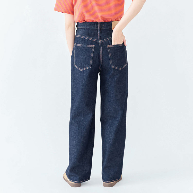 着用サイズ25 (モデル身長170cm),YonetomiのNEW BASIC GARMENT DYED BORDER T-SHIRT|Organic handloomのMEISSEN,https://market.e-begin.jp/products/yts_ynt0769s_lala|https://market.e-begin.jp/products/sed_ogh0491q_lala