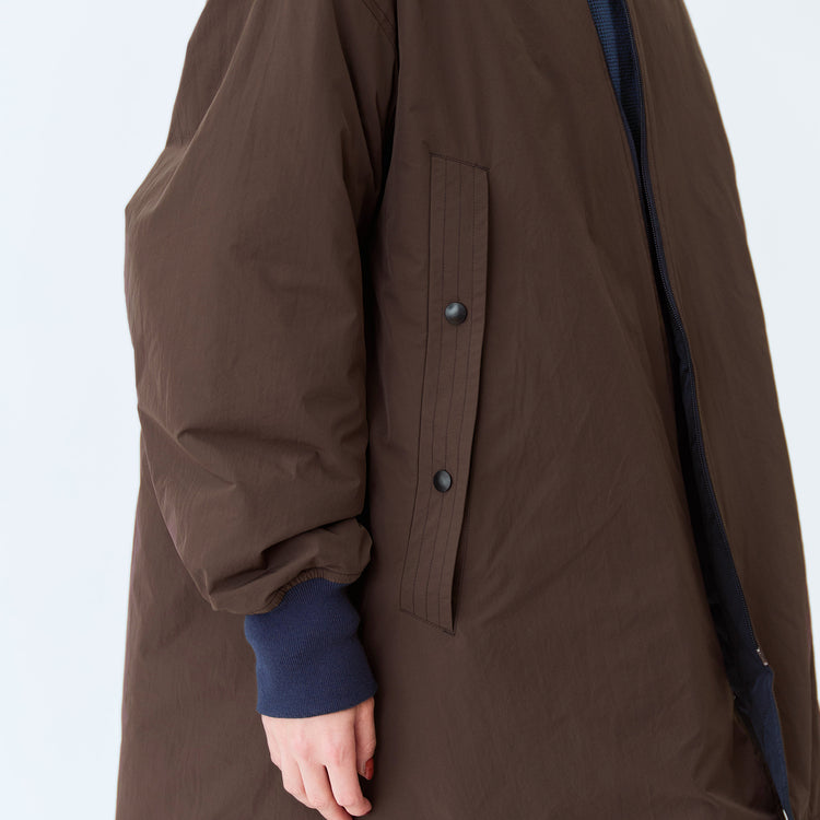 BROWN/NAVY・プレーン面ポケット