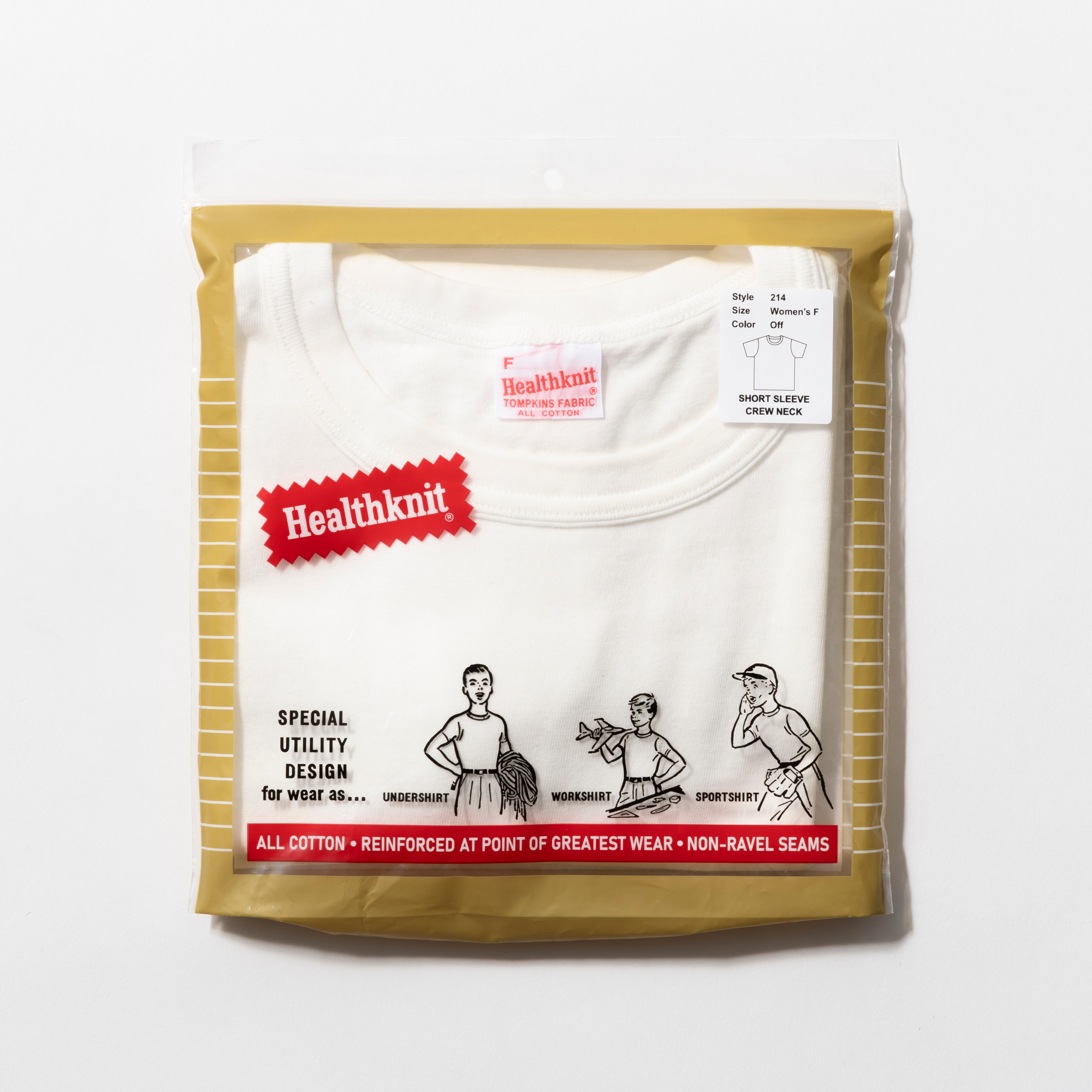 Healthknit | ヘルスニット トンプキンス クロップド クルーネック半袖