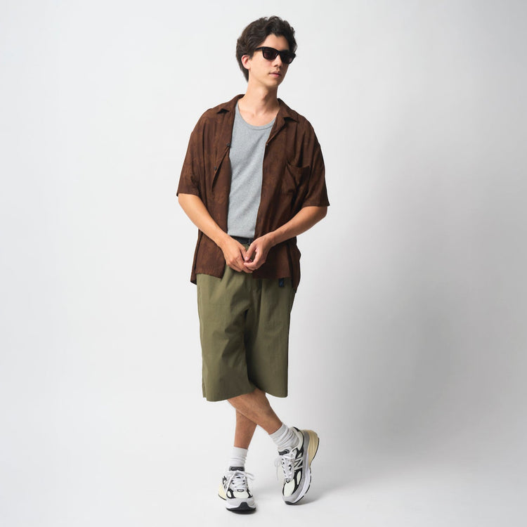 【新品】Begin別注 COOLMAXシアサッカーNNジャストカット パッカブル Gramicci | グラミチ Begin別注 COOLMAXシアサッカー ミドル丈