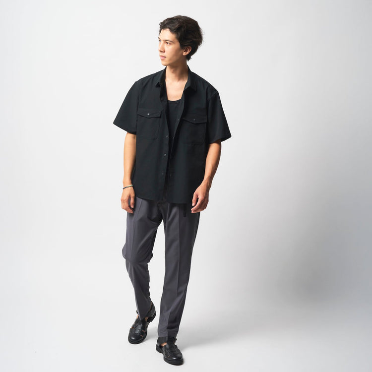 【新色】CHARCOAL　着用サイズL (モデル身長185cm)