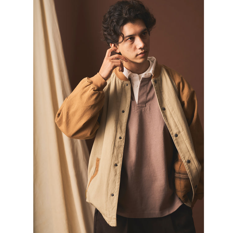 モデル身長185cm (Lサイズ着用)