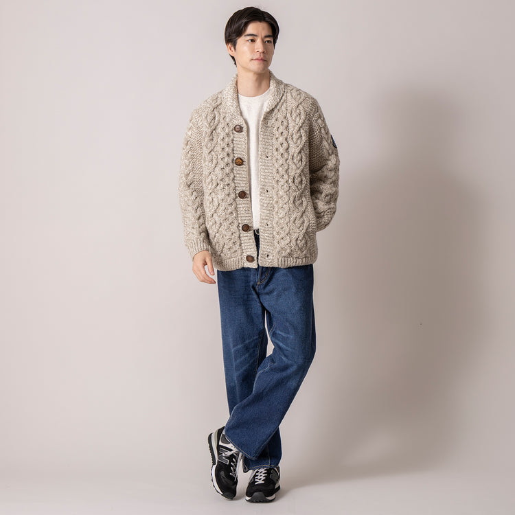 HIMALAYAN CLIMBER'S HAND-KNIT | ヒマラヤン クライマーズ ハンドニット　手編みショール衿カーディガン